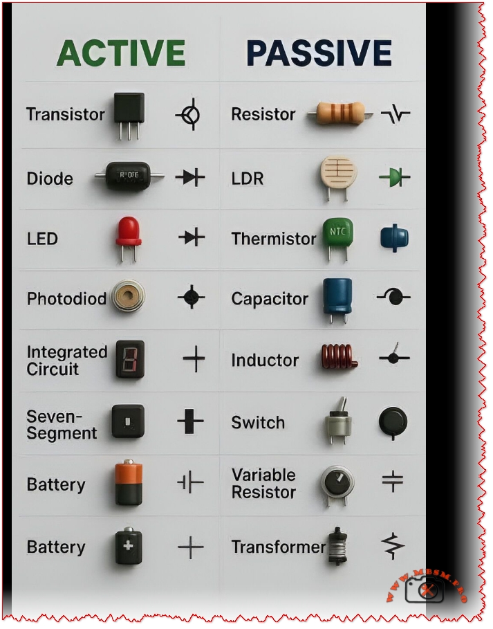 Active and Passive Electronic Components mbsmpro