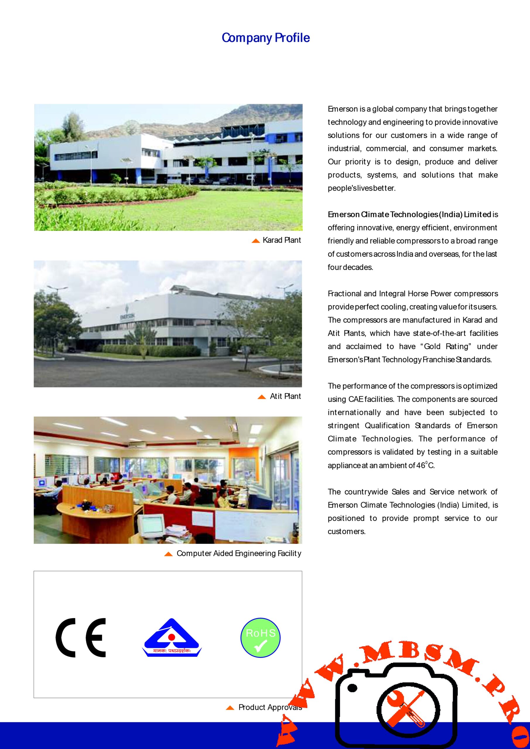 Copeland KCE444HAG hermetic compressor mbsmpro