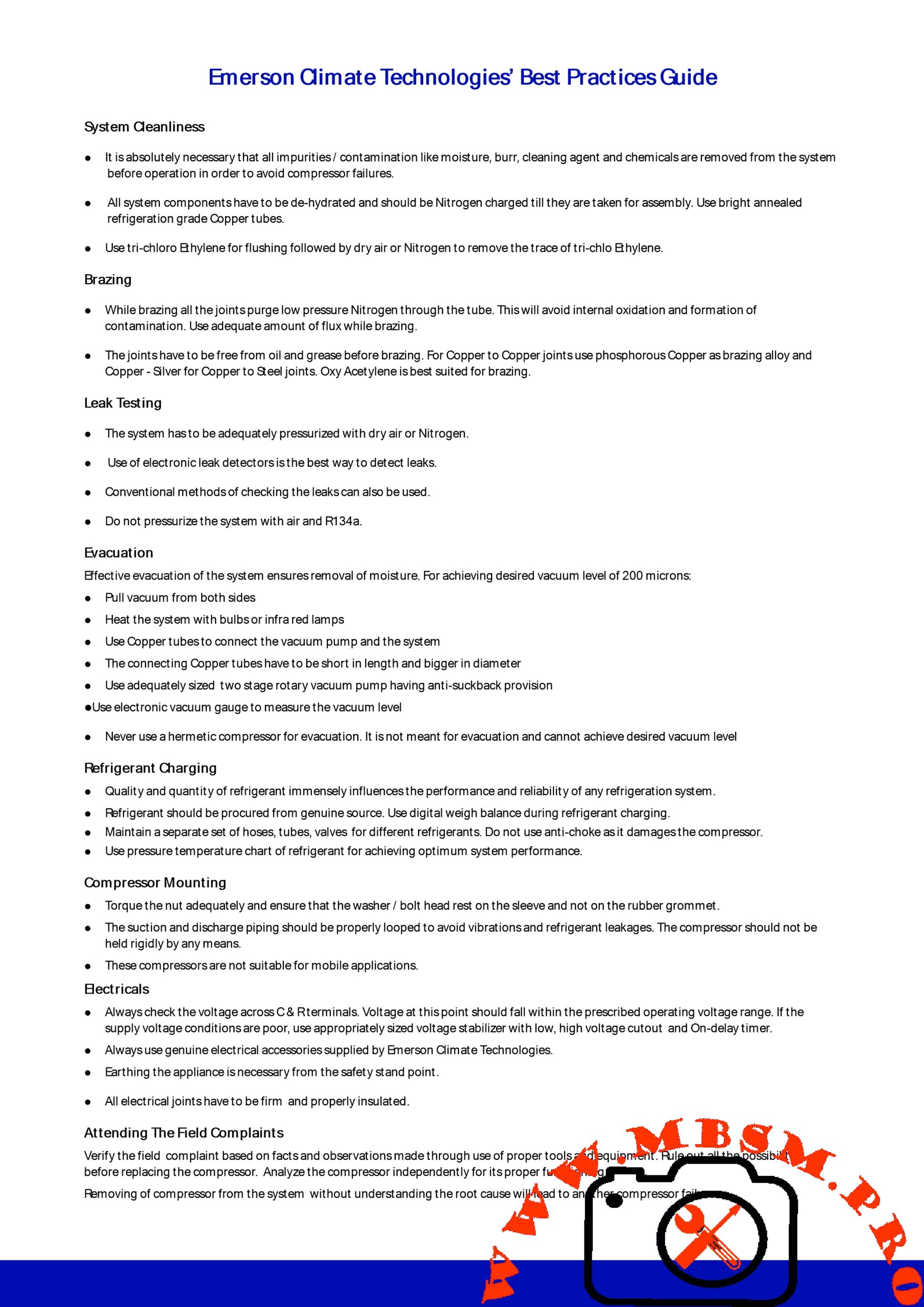 Copeland KCE444HAG hermetic compressor mbsmpro