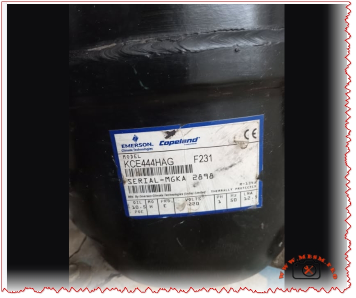 Copeland KCE444HAG hermetic compressor mbsmpro