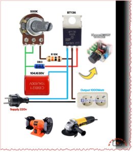 DIY 1000W AC Voltage Regulator, BT136 TRIAC mbsmpro