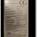 EVCIS-24K-MD, The gas r410a charge weight is approximately 1.80 kg mbsmpro