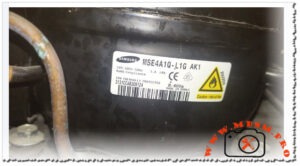 Samsung MSE4A1Q‑L1G AK1, hermetic reciprocating refrigerator compressor