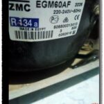 The ZMC EGM60AF compressor can be installed on a Toshiba 14-inch refrigerator mbsmpro
