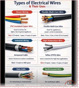 Types of Electrical Wires and Their Uses