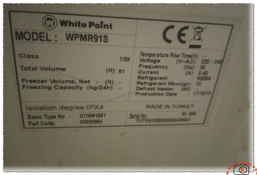 WPMR91S, the refrigerator requires exactly 13 grams of R600a refrigerant. mbsmpro