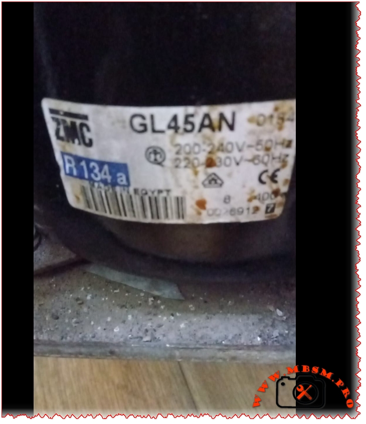 ZMC GL45AN Compressor – R134a, 1/8 HP, LBP mbsmpro