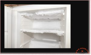 A problem with a Brand refrigerator: ice forms, it makes a noise, and it stops cooling