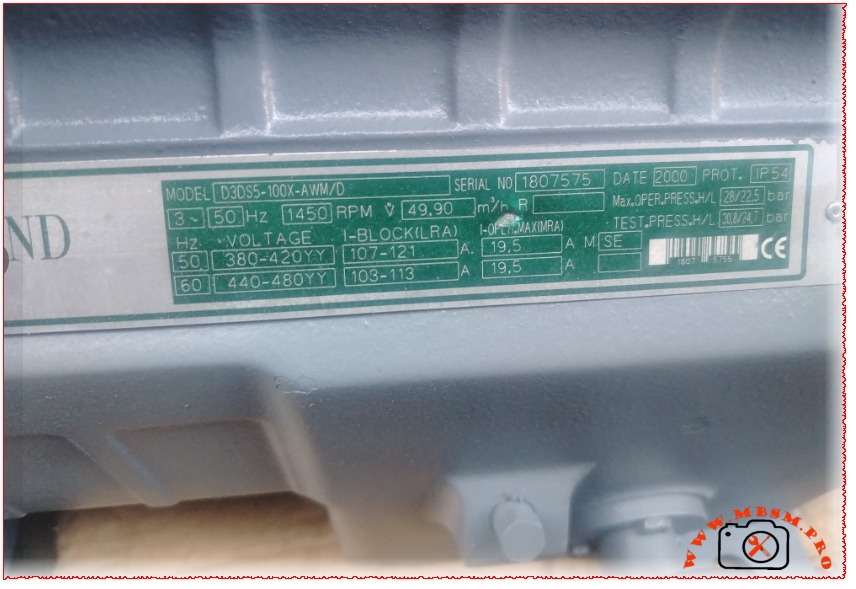 Copeland D3DS5-100X 10 HP Freezer Compressor mbsmpro