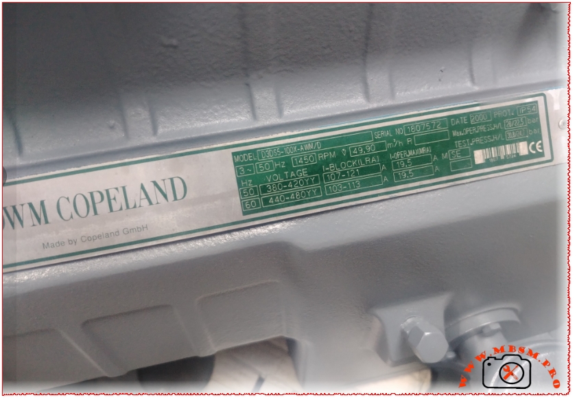Copeland D3DS5-100X 10 HP Freezer Compressor mbsmpro
