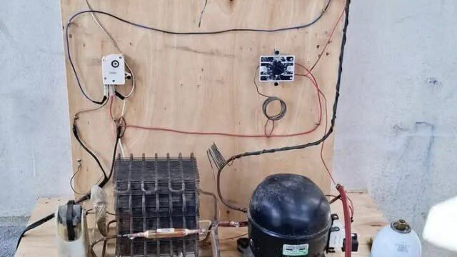 The electrical circuit for a timer-based steam refrigerator is an interesting one mbsmpro